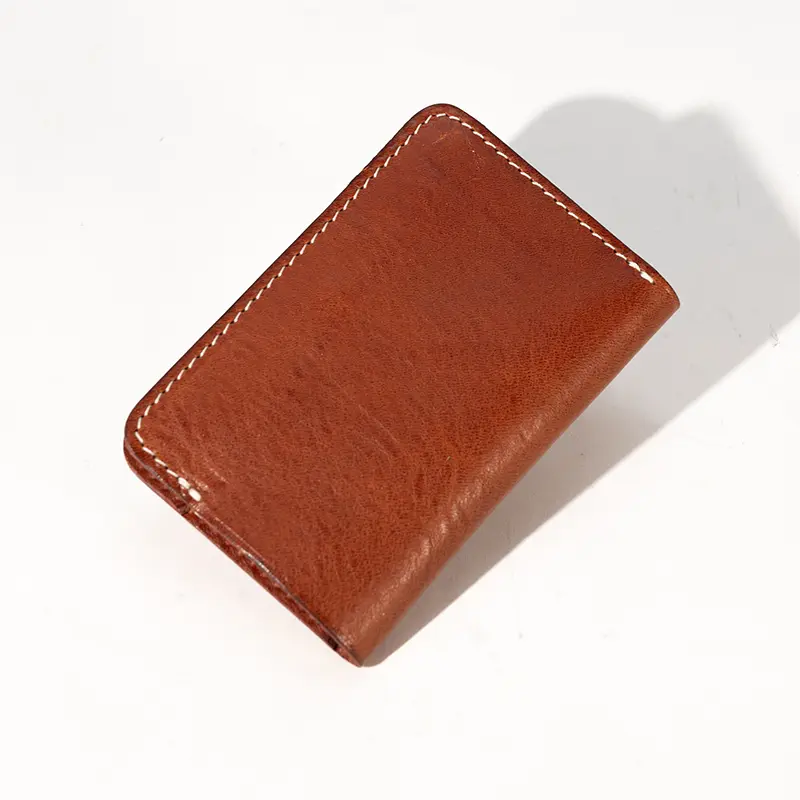 Portemonnee van echt leer in vintage-stijl