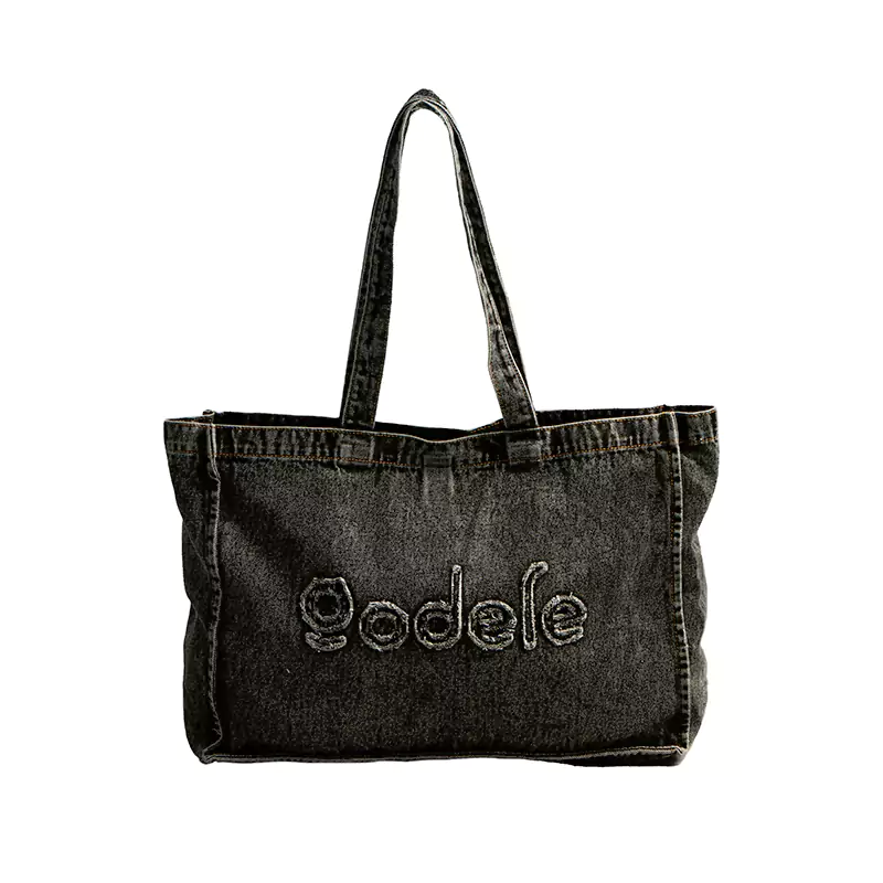 Gewassen denim tas