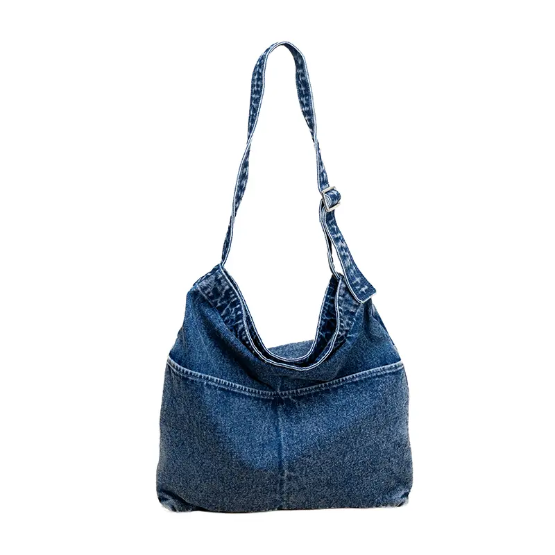 Dames schoudertas van denim canvas